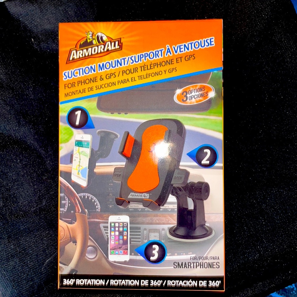 ArmorAll Suction mount/support for car cell phone, and GPS brand new